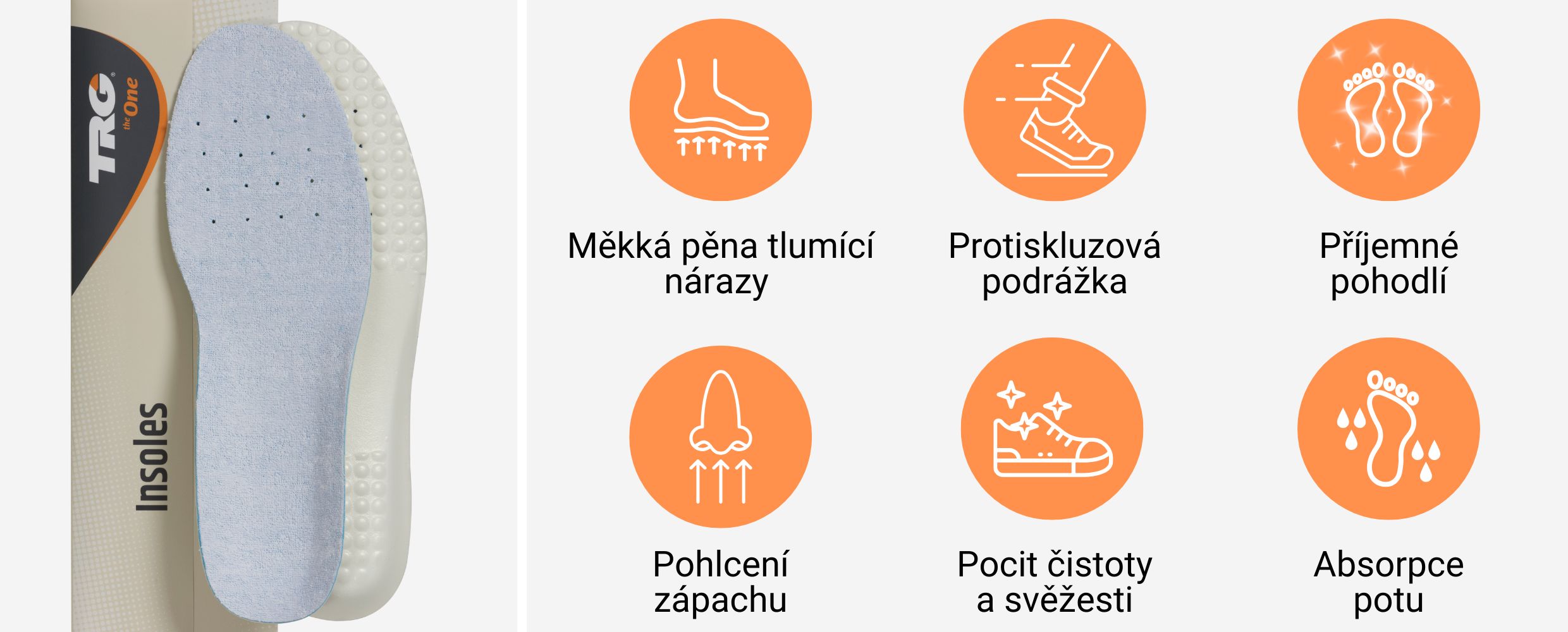 Vložky do sportovních bot tenisky Sport TRG the one vlastnosti